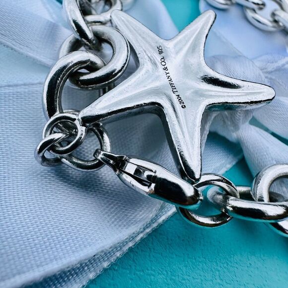 Tiffany & Co Starfish with Turquoise Bracelet, 7.5" - Picture 4 of 7